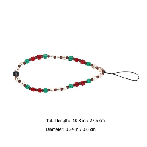 Crystal Beaded Mobile Phone Rope Charm Wristlet Strap for Charms - Photo 6 sur 12