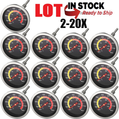 LOT Temperature Gauge Thermometer for Barbecue BBQ Grill Smoker Pit Thermostat