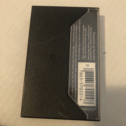 Brahms: Sonatas For Piano & Cello: Yo-Yo Ma Emanuel Ax Cassette - Picture 2 of 2