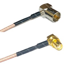 RG316 DVB Pal Female Angle to SMA FEMALE ANGLE RF Cable Rapid-SHIP LOT