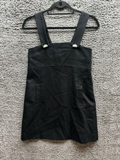Ba&sh Garance Pinafore Sleeveless Mini Dress Black Womens Size 0