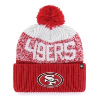 '47 Brand NFL Beanie Bone Chill 47 Cuff Knit San Francisco 49Ers Red BommelmüTze