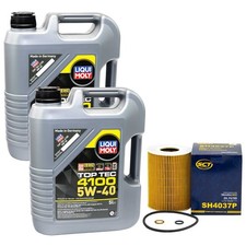 Motoröl Set Motoröl Top Tec 4100 5W-40 10 Liter + Ölfilter für Porsche Cayenne