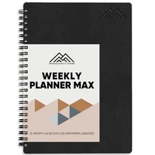 2025 Planner. 8.5" x 11" Spiral-Bound Weekly, Monthly and Daily Planner - Org...