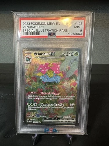 PSA 9 Venusaur EX SIR 198/165 Pokemon SV 151 Mint