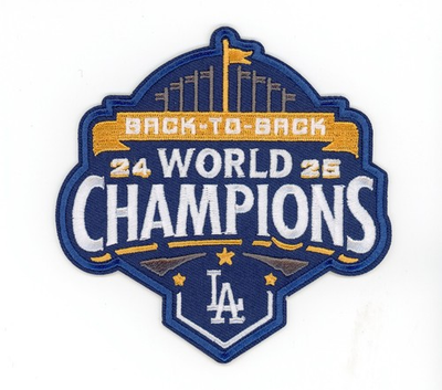 #ad #ad LA Dodgers Back to Back World Series Champs Patch Iron On Sew On Blue Heaven $6.94