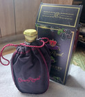 Empty Clear Glass Crown Royal Blackberry 750ML Liquor Bottle Purple Bag Box Set — photo 2