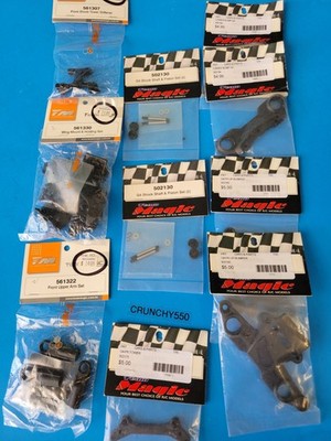 Team Magic G4 Parts Lot (10) Bumper Shock Shaft Front Tower  502130 Vintage RC