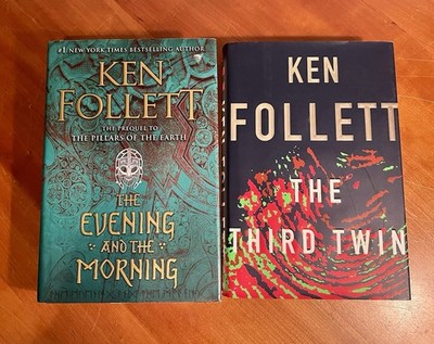 Ken Follett TWO UNREAD BOOKS  The Third Twin  And  The Evening & The Morning  HC