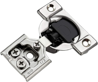 2-Pack Face-Frame Cabinet Hinges, 105-Degree Soft-Closing, 3D Adjustable (1/2'' O