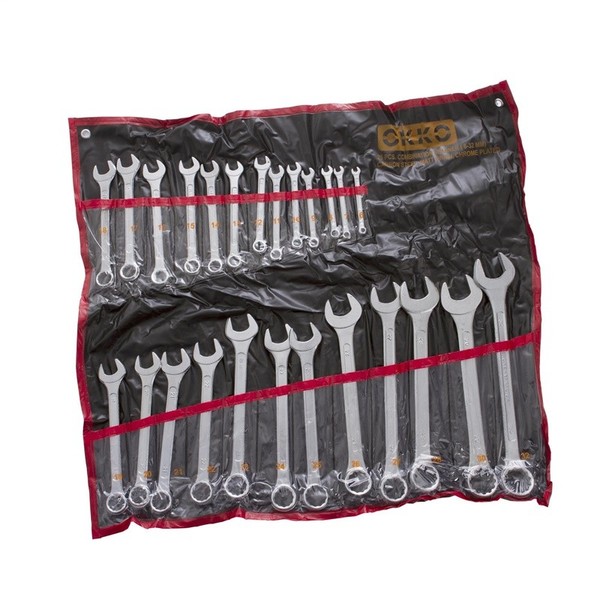 Okko KombischlüSsel-Set 6-32 Mm 25 Tlg Silber Metall Mit Koffer Werkzeug-image