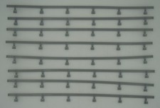 AURORA TOMY AFX RACEMASTERS 8 - 14" SILVER GUARD RAILS W/NO BAD POSTS MINT/NEW 2