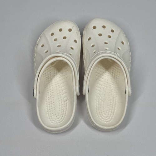 Zoccolo casual unisex Crocs Baya bianco taglia M6/W8 leggero comodo - Foto 4 di 10