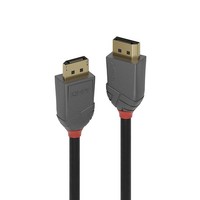 Kabel Displayport 1.2, Lindy Anthra Line 4K UHD M/M, Czarny, 3M Lindy