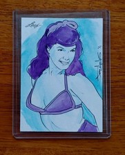 2014 Leaf Bettie Page Collection Artist Sketch Card 1/1 by Jason Hughes #6