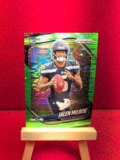 2025 Panini Prizm Green Prizm RC #317 Jalen Milroe of the Seahawks