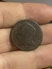 INTERESTING 1779 4 Maravedis Spanish Colonial Old Coin Segovia Mint Pirate Era