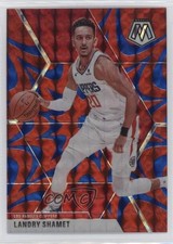 2019-20 Panini Mosaic Reactive Blue Prizm Landry Shamet #118 0h0r