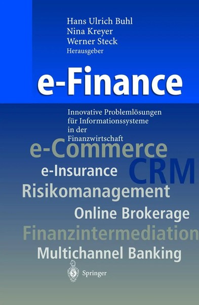 H. U. Buhl (U. A.) | E-Finance | Buch | Deutsch (2001) | Springer-Verlag Gmbh-image