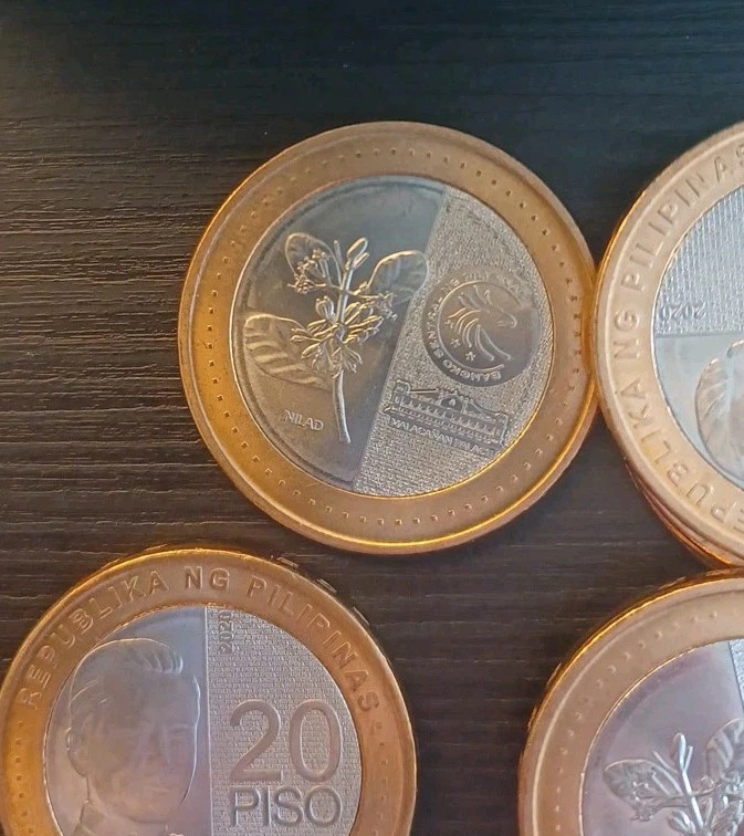 Moneda bimetálica Filipinas 20 Piso 2020 nueva generación Circ envío gratuito #160 Foto 3 de 4