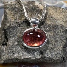 Turmalin Anhänger, 925er Silber, Edelsteinanhänger (15727), Edelsteinschmuck