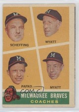 1960 Topps Bob Scheffing Whit Wyatt Andy Pafko George Myatt #464 12g7