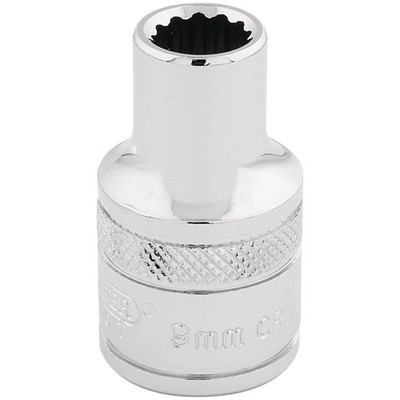 Draper HI-TORQ 1/2''D 9Mm 12 Punkt Chrom Stecknuss Standardlänge 33089
