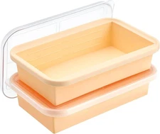 Super Ice Cube Tray 6 Cups Huge Big Silicone Freezing Large, double cream 