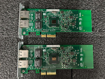 Lot of 2 Intel E1G42ETBLK Gigabit ET Dual Port Srvr Adptr