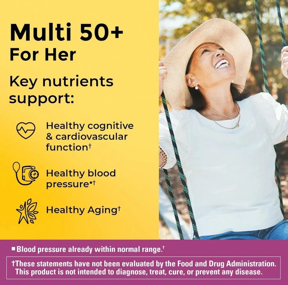 Multivitamínico Nature Made para mujer 50+ (90 comprimidos) caducidad 11/2026 Foto 2 de 3
