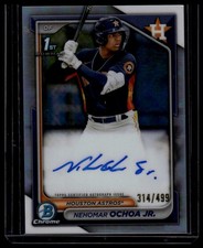 2024 Bowman Chrome #CPA-NOC Nehomar Ochoa Jr. Prospect Auto Ref #/499