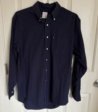 Brooks Brothers 346 Mens M Original Polo Blue Cotton Small LOGO