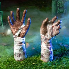 JOYIN Halloween Outdoor Decorations Zombie Arm Yard Stakes Ground-Breaker Sta...