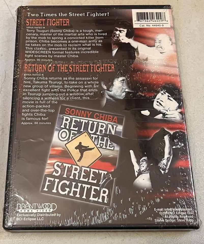 Street Fighter / Return of the Street Fighter (DVD, 2003) – Sonny Chiba – New .. - Imagem 2 de 2