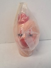 Clown Doll Head With Derby Hat Orange Hair Vintage