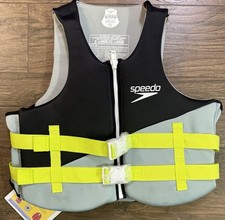 SPEEDO ADULT LIFE VEST - SIZE: XL/2XL - BLACK LIME