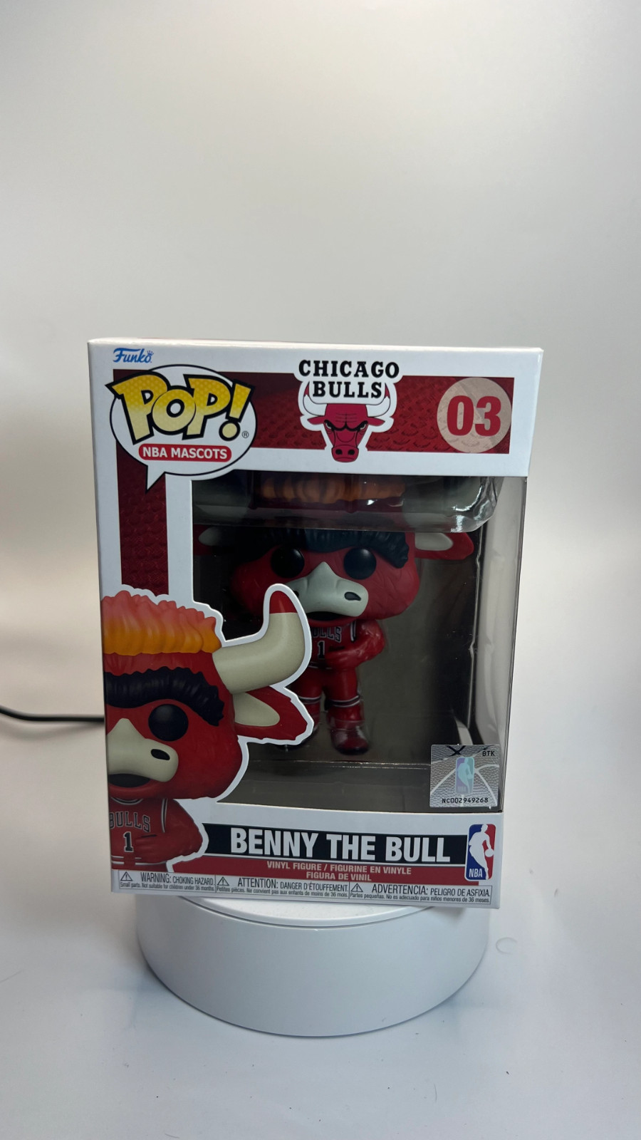 Funko Pop! Vinilo: Mascotas De La Nba - Benny The Bull #03