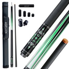 Pool Cue Stick 58 inch Carbon Fiber 12.5mm Tip Low Deflection KONLLEN