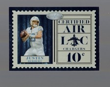 2022 Panini Certified Justin Herbert CA-2 Certified Air Case Hit Chargers