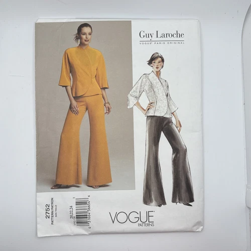 VOGUE Paris Original Misses' Jacket Pants Guy Laroche Pattern 2752 Sz 20-24 FF