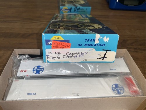 ATHEARN HO Scale Kit#5706 SANTA FE 48’ Containers BOX OF 2 - NOS - Picture 3 of 3
