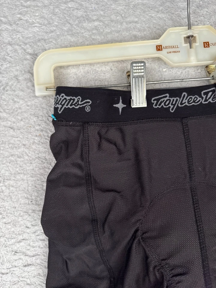 Troy Lee Designs Cycling Shorts Mens Small Black LINER Padded MTB READ ME - Image 4 of 4
