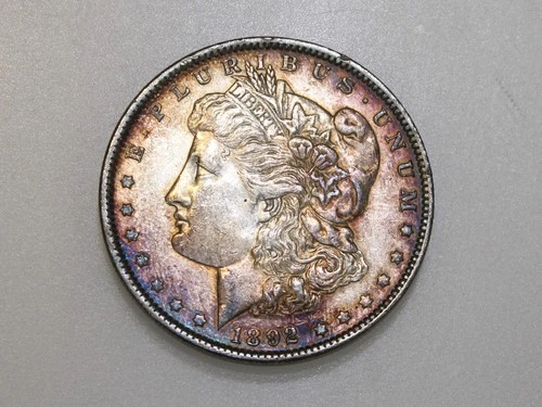 1892-P $1 MORGAN SILVER ONE DOLLAR TONED