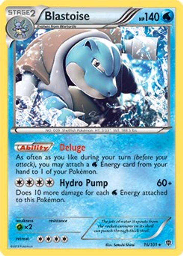 Blastoise (BW Plasma Blast) Normal [PR - 016/101] MP PokemonDeck Exclusives