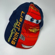 Disney Pixar Cars Hat Boys Toddler Navy Red Lightning McQueen Cotton Adjustable