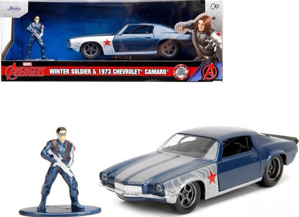 1973 Chevrolet Camaro Dark Blue Metallic with Gray Stripes and Winter Soldier by - Image 2 of 4