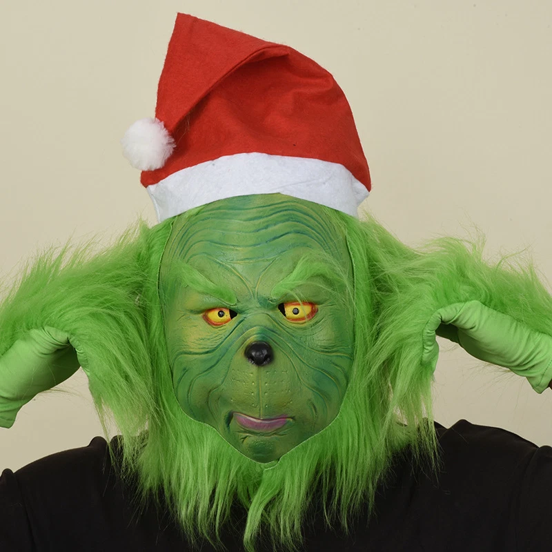 Disfraz Completo Navidad El Grinch Disfraz Papá Noel Adulto (TALLA: M-3XL) Foto 4 de 4
