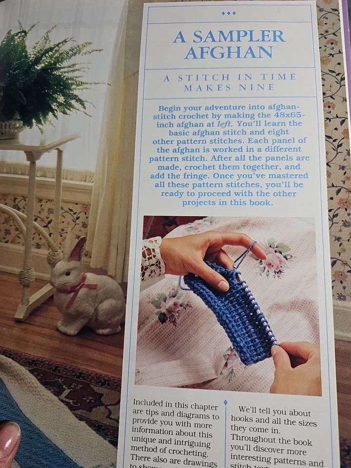 AFGHAN-STITCH CROCHET Better Homes And Gardens 1989 Vintage Patterns And Ideas - Image 4 of 4