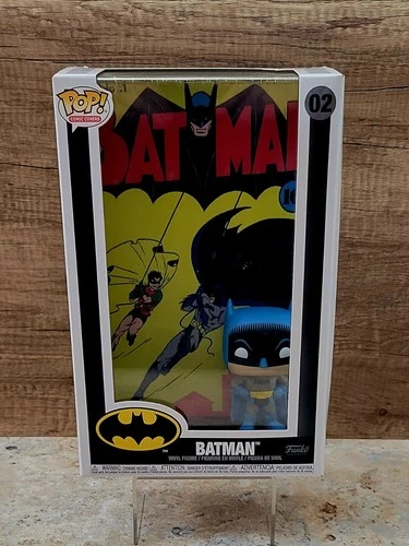Batman 🦇 Funko Pop #02 DC Comic Covers 11" Case w Bob Kane 1st Issue Cover‼️