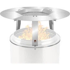 Deflector Fit for Solo Stove Bonfire 19.5", 304 Stainless Steel Heat Diffuser 